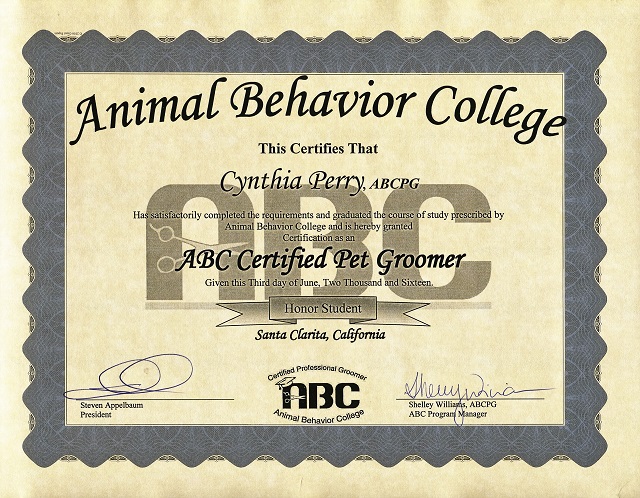 ABC Grooming Certification